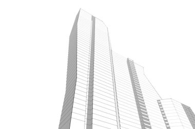 soyut mimari tasarım, dijital konsept arkaplanı oluşturma