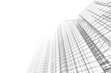 soyut mimari tasarım, dijital konsept arkaplanı oluşturma