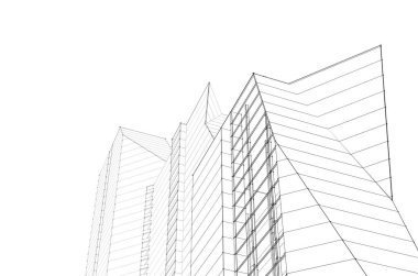 soyut mimari tasarım, dijital konsept arkaplanı oluşturma