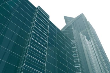 soyut mimari tasarım, dijital konsept arkaplanı oluşturma