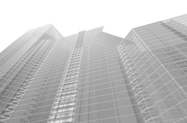 soyut mimari tasarım, dijital konsept arkaplanı oluşturma