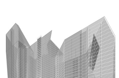 soyut mimari tasarım, dijital konsept arkaplanı oluşturma