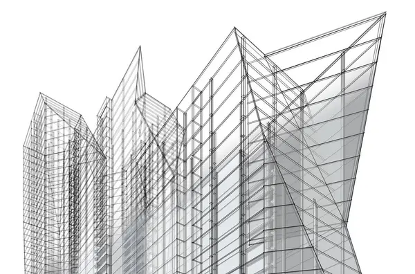 soyut mimari tasarım, dijital konsept arkaplanı oluşturma