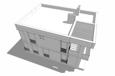 soyut mimari tasarım, dijital konsept arkaplanı oluşturma