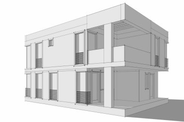 soyut mimari tasarım, dijital konsept arkaplanı oluşturma