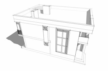 soyut mimari tasarım, dijital konsept arkaplanı oluşturma