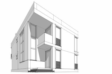 soyut mimari tasarım, dijital konsept arkaplanı oluşturma