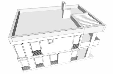 soyut mimari tasarım, dijital konsept arkaplanı oluşturma