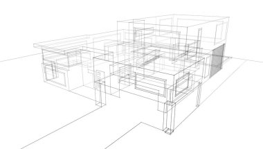 soyut mimari tasarım, dijital konsept arkaplanı oluşturma