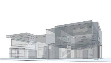 soyut mimari tasarım, dijital konsept arkaplanı oluşturma