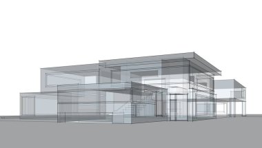 soyut mimari tasarım, dijital konsept arkaplanı oluşturma