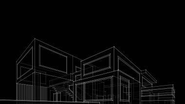 soyut mimari tasarım, dijital konsept arkaplanı oluşturma