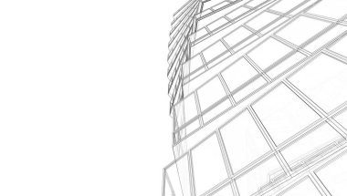 soyut mimari tasarım, dijital konsept arkaplanı oluşturma