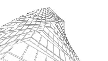 soyut mimari tasarım, dijital konsept arkaplanı oluşturma