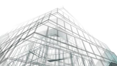 soyut mimari tasarım, dijital konsept arkaplanı oluşturma