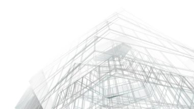 soyut mimari tasarım, dijital konsept arkaplanı oluşturma