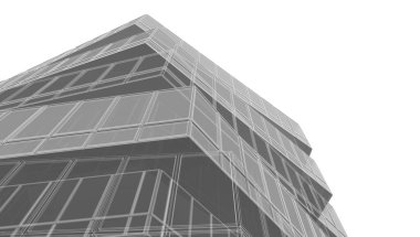 soyut mimari tasarım, dijital konsept arkaplanı oluşturma