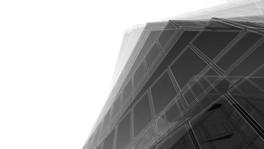 soyut mimari tasarım, dijital konsept arkaplanı oluşturma