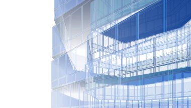 soyut mimari tasarım, dijital konsept arkaplanı oluşturma