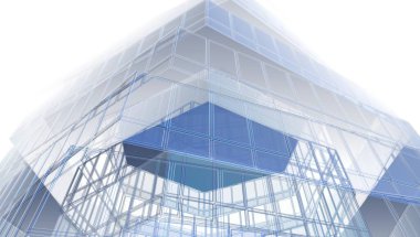 soyut mimari tasarım, dijital konsept arkaplanı oluşturma