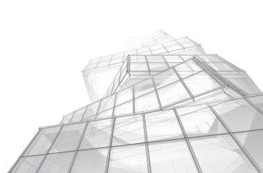 soyut mimari tasarım, dijital konsept arkaplanı oluşturma