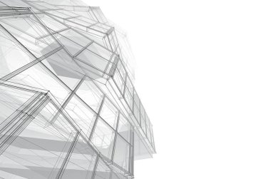 soyut mimari tasarım, dijital konsept arkaplanı oluşturma