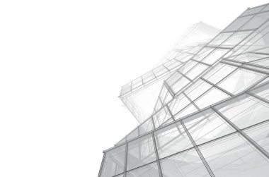 soyut mimari tasarım, dijital konsept arkaplanı oluşturma