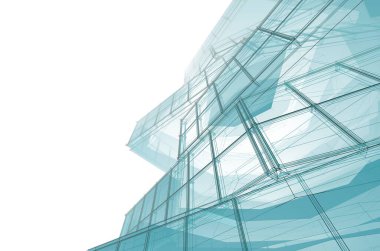 soyut mimari tasarım, dijital konsept arkaplanı oluşturma