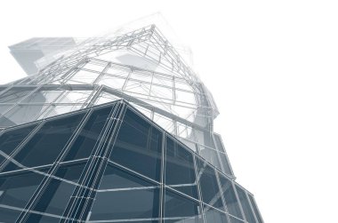 soyut mimari tasarım, dijital konsept arkaplanı oluşturma