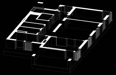 soyut mimari tasarım, dijital konsept arkaplanı oluşturma