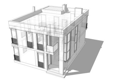 soyut mimari tasarım, dijital konsept arkaplanı oluşturma