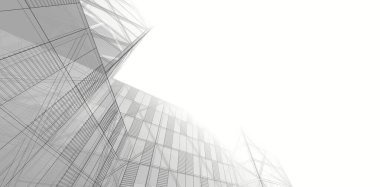 soyut mimari tasarım, dijital konsept arkaplanı oluşturma