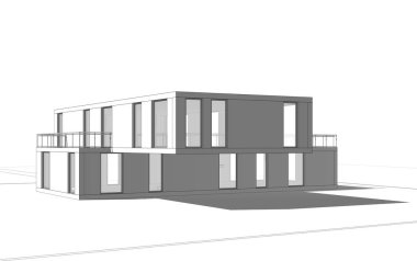 soyut mimari tasarım, dijital konsept arkaplanı oluşturma