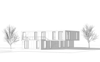 soyut mimari tasarım, dijital konsept arkaplanı oluşturma