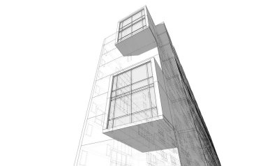 soyut mimari tasarım, dijital konsept arkaplanı oluşturma