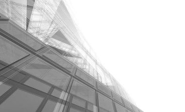 soyut mimari tasarım, dijital konsept arkaplanı oluşturma