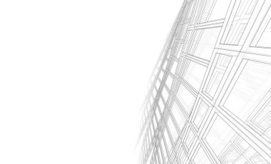 soyut mimari tasarım, dijital konsept arkaplanı oluşturma