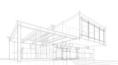 soyut mimari tasarım, dijital konsept arkaplanı oluşturma