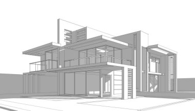 soyut mimari tasarım, dijital konsept arkaplanı oluşturma