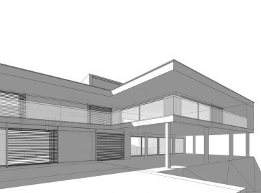 soyut mimari tasarım, dijital konsept arkaplanı oluşturma