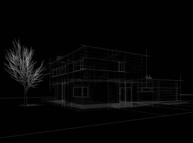 soyut mimari tasarım, dijital konsept arkaplanı oluşturma