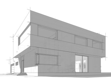 soyut mimari tasarım, dijital konsept arkaplanı oluşturma