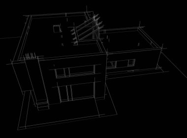 soyut mimari tasarım, dijital konsept arkaplanı oluşturma