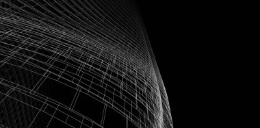 soyut mimari tasarım, dijital konsept arkaplanı oluşturma