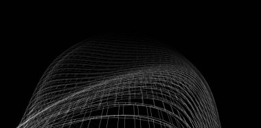 soyut mimari tasarım, dijital konsept arkaplanı oluşturma