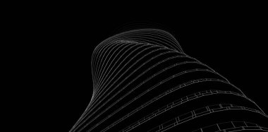 soyut mimari tasarım, dijital konsept arkaplanı oluşturma