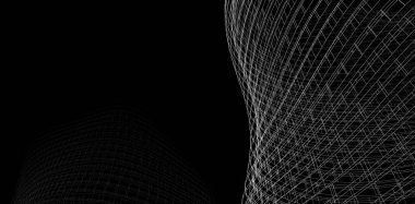 soyut mimari tasarım, dijital konsept arkaplanı oluşturma