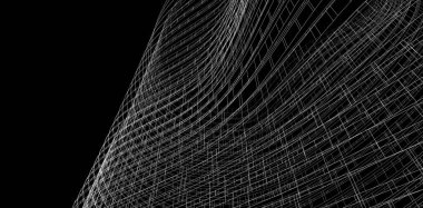 soyut mimari tasarım, dijital konsept arkaplanı oluşturma