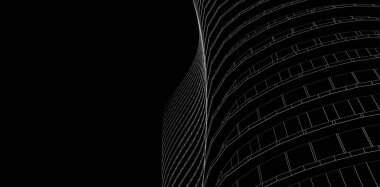 soyut mimari tasarım, dijital konsept arkaplanı oluşturma