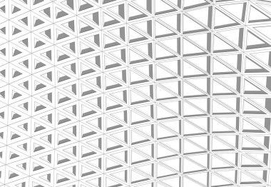 Gelecek perspektifi, soyut mimari duvar kağıdı tasarımı, dijital konsept arkaplan